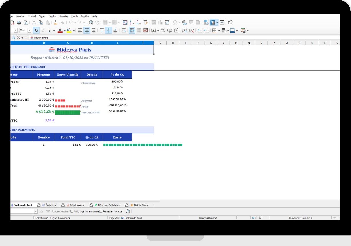 Pré-comptabilité - Exports